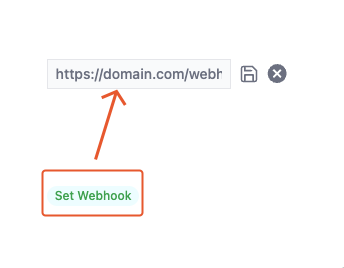 set webhook